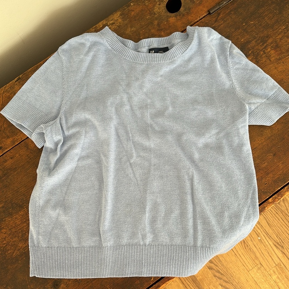 Blue cotton blend soft Gap t shirt sweater